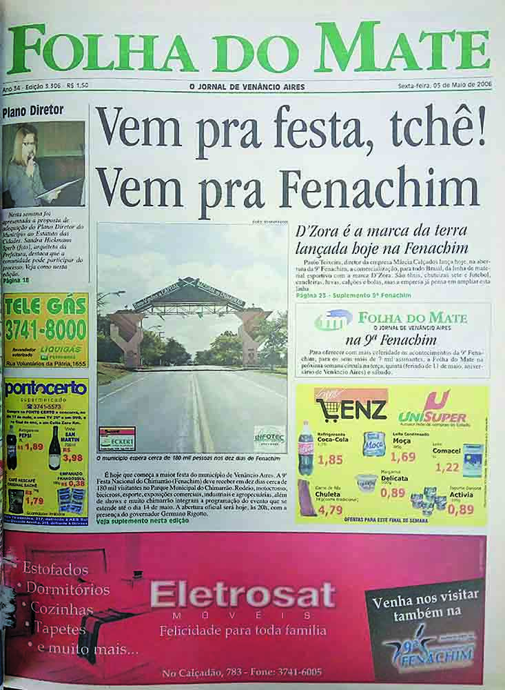 Capa 9° Fenachim 2006_(Arquivo Folha do Mate)